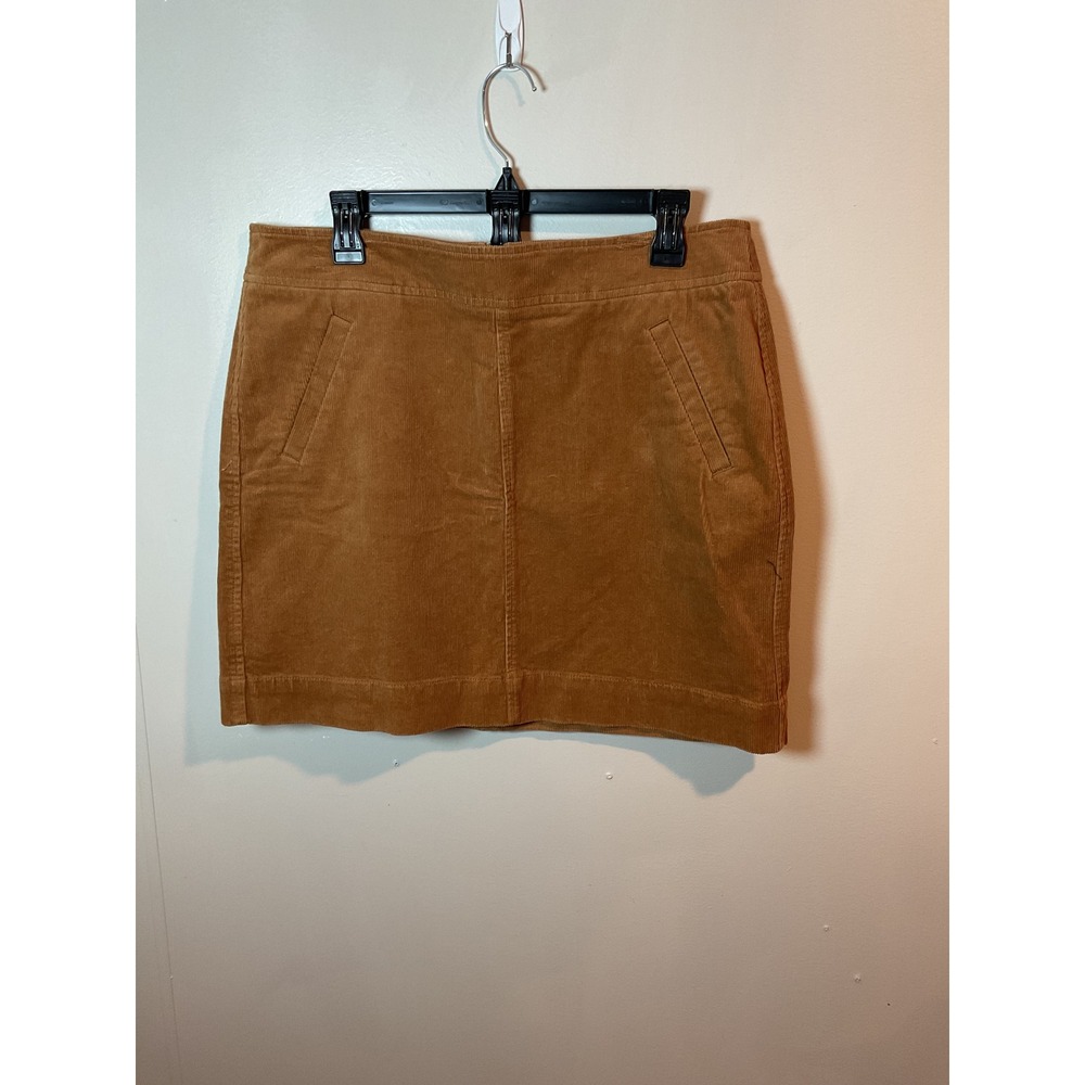 ANN TAYLOR LOFT Petites Brown Corduroy‎ Mini Skirt Size 12P
